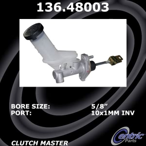 Centric Premium Clutch Master Cylinder for Suzuki - 136.48003