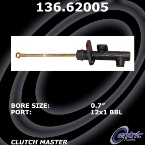 Centric Premium Clutch Master Cylinder for Chevrolet C10 - 136.62005