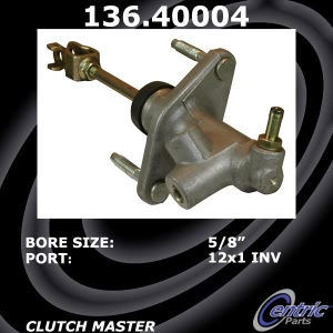 Centric Premium Clutch Master Cylinder for Honda - 136.40004