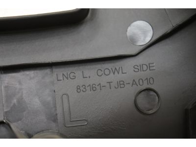 Acura 83162-TJB-A01ZA Lining Complete L (Deep Black)