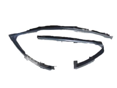 Acura 67364-SEA-003ZA Tape Set, Left Front Door Sash (Upper) (Flat Black)