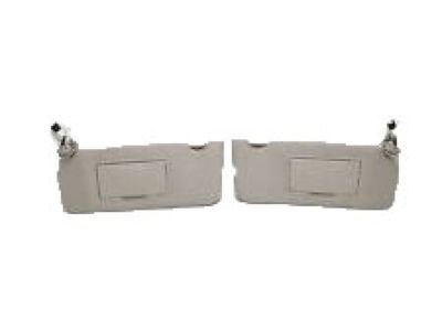 Acura 83230-TL2-A11ZB Sunvisor Assembly, Passenger Side (Gray) (Mirror)