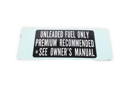 Acura 17669-RL5-A00 Label, Fuel Filler Caution