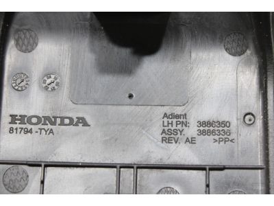 Acura 84265-TYA-A01ZA Garnish Left, Rear (Deep Black)