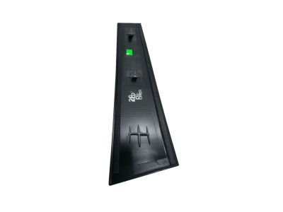 Acura 72930-TK4-A01ZA Garnish, Right Rear Door Center Pillar (Black Gloss 80)