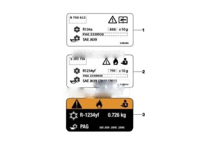 BMW 71-23-9-384-994 Label, Coolant