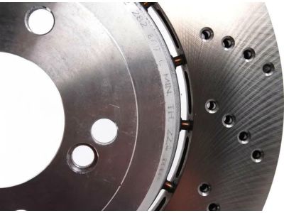 BMW 34-21-2-282-807 Brake Disc, Ventilated, Perforated, Left
