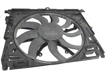 BMW 17-42-7-647-652 Radiator Cooling Fan Motor Shroud Blad