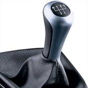 BMW 25-11-7-536-019 Leather/Chrome Gear Shift Knob/Matte Finish