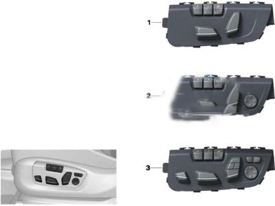 BMW 61-31-9-359-813 SEAT ADJUSTMENT SWITCH, LEFT