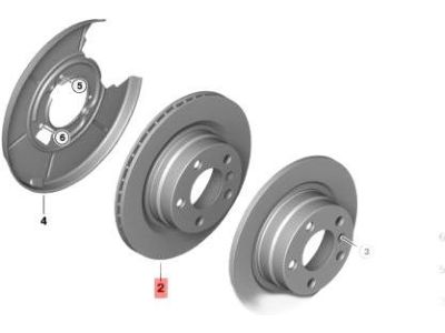 BMW 34-21-6-794-303 Brake Disc, Ventilated