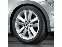 OEM 2008 BMW 128i Single V Spoke 141 Individual Rim 7" x 17" without Tire - 36-11-6-775-621