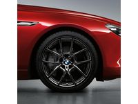 OEM BMW 650i V-Spoke 356 Liquid Black - Rear (Single Wheel) - 36-11-6-853-817