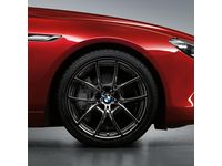OEM 2014 BMW 640i Gran Coupe V-Spoke 356 Liquid Black - Rear (Single Wheel) - 36-11-6-853-817