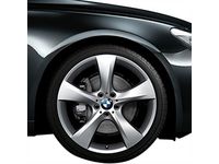 OEM 2011 BMW 535i GT xDrive Star Spoke 311 in Silver/Rear - 36-11-6-787-605