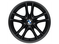 OEM 2011 BMW 128i Double Spoke Style 182 in Black/Front - 36-11-6-786-887