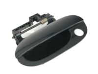 OEM BMW Outside Door Handle, Front Left, Black - 51-21-8-245-461