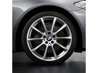 OEM BMW ActiveHybrid 5 V Spoke 281 - Front (Single Wheel) / Silver - 36-11-6-783-523