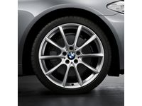 OEM 2014 BMW 640i Gran Coupe V Spoke 281 - Front (Single Wheel) / Silver - 36-11-6-783-523