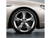 OEM 2014 BMW 640i Gran Coupe Star Spoke 311 Single Wheel/Silver Front - 36-11-6-796-113
