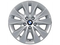 OEM 2008 BMW 528i Double Spoke 116-Wheel, 7.5"x 17" - 36-11-6-758-775