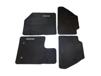 Ford CT4Z-7813300-AA Floor Mats - Carpeted, 4-Piece, Ebony Front and Rear