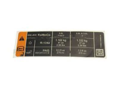 Ford DB5Z-5400014-A Air Bag Label