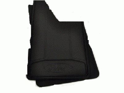 Ford CL3Z-16A550-N Splash Guards - Heavy Duty, Black, Front Pair, w/Ford Oval Logo