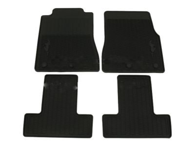 Ford CR3Z-6313300-AA Floor Mats Black 4-Piece Set All-Weather Thermoplastic Rubber 