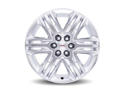 GM 23413107 20X8-Inch Aluminum 6-Split-Spoke Wheel Rim In Sterling Silver