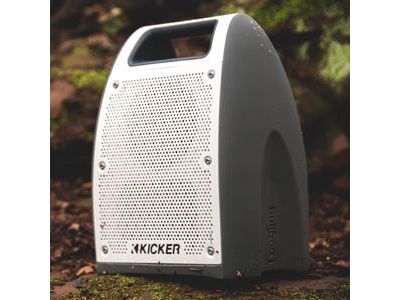 GM 19367000 Bullfrog® BF400 Portable Bluetooth® Waterproof Speaker in White/Gray by Kicker®