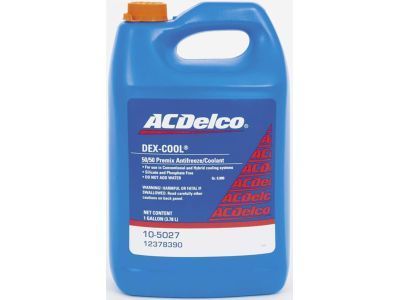 GM 12378390 Coolant, Engine Dexcool 50/50 Premix Acdelco 1Gal