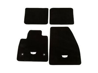 GM 84286844 First-and Second-Row Premium All-Weather Floor Liners in Jet Black with Cadillac Logo