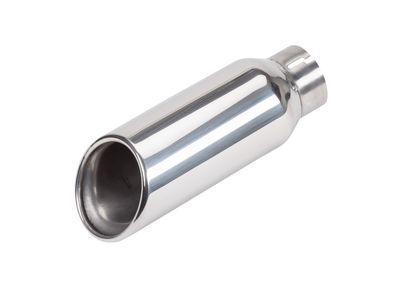 GM 22799815 5.3L Polished Stainless Steel Dual-Wall Angle-Cut Exhaust Tip with GMC Logo