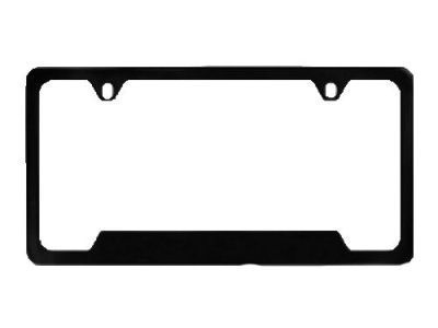 GM 19330360 License Plate Frame by Baron & Baron in Chrome with Multicolored Cadillac Logo and Black Cadillac Script