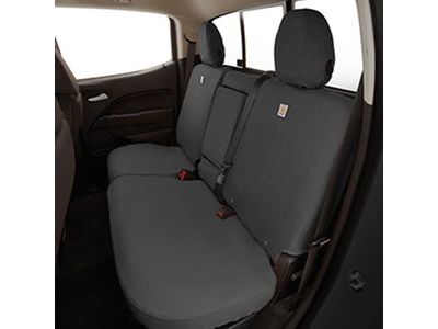 GM 84301782 Carhartt Crew Cab Rear Full Bench Seat Cover Package in Gravel (with Armrest)