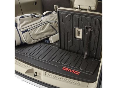 GM 23398828 Integrated Cargo Liner in Jet Black with GMC Logo