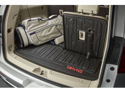 GM 23398828 Integrated Cargo Liner in Jet Black with GMC Logo