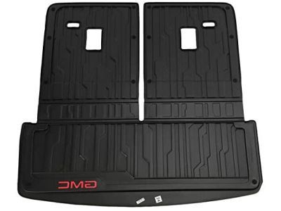 GM 23398828 Integrated Cargo Liner in Jet Black with GMC Logo