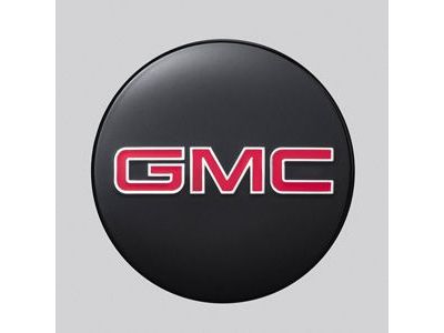 GM 84375185 Center Cap in Black with Red GMC Logo