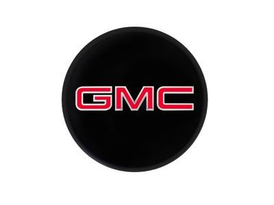 GM 84375185 Center Cap in Black with Red GMC Logo