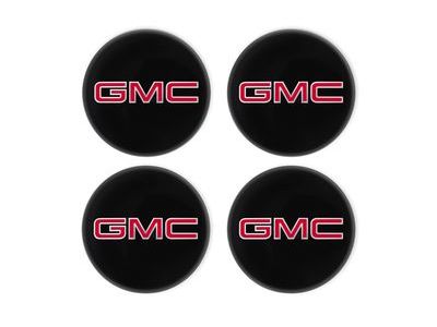 GM 84375185 Center Cap in Black with Red GMC Logo