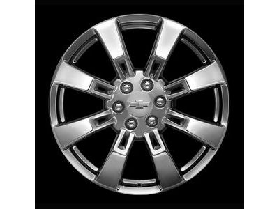 GM 19300989 22X9-Inch Aluminum 8-Spoke Wheel Rim In Chrome