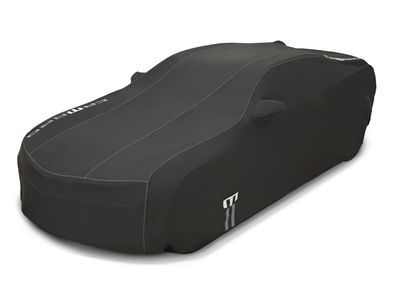 GM 23457475 Premium All-Weather Outdoor Car Cover in Black with Camaro Logo