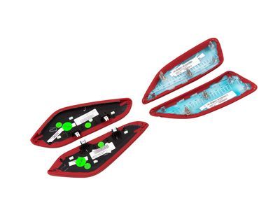 GM 84095812 Knee Pad Interior Trim Kit in Adrenaline Red with Torch Red Stitching