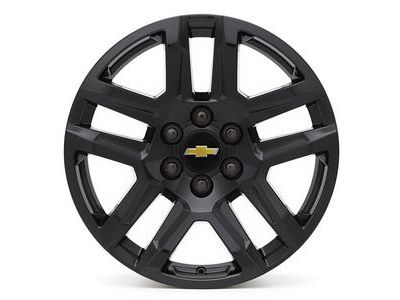 GM 84253947 20X9-Inch Aluminum 5-Split-Spoke Wheel Rim In High Gloss Black