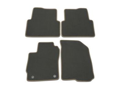 GM 95332015 Front and Rear Carpeted Floor Mats in Titanium