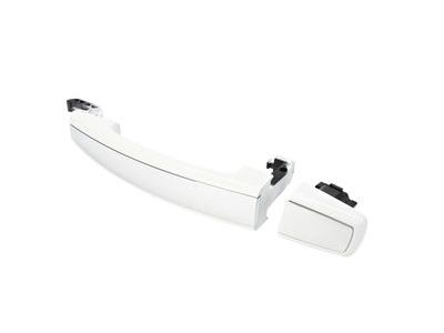 GM 20919351 Front and Rear Door Handles in Summit White with Chrome Strip
