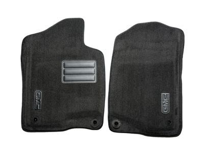 GM 17800403 Front Carpeted Floor Mats in Ebony with GMC Logo