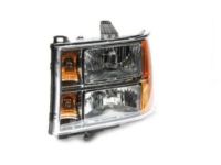 OEM 2010 GMC Sierra 1500 Headlight Assembly-(W/ Front Side Marker & Parking & T/Side - 22853029